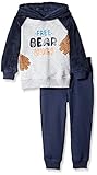 Kids Headquarters Little Boys' Toddler Fleece Hoody with Bear Hugs and Jogger Pants Navy 3T [並行輸入品]