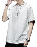 半袖 Tシャツ メンズファッション 半袖Tシャツ 仮2枚仕様 コットンオーバーサイズ オフ３XL