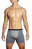 Belly Armor Silver Wave Boxer Briefs?-?Blue (Size S) by Belly Armor