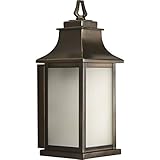 Progress Lighting P5953-108 Salute One Light Outdoor Post Lantern, Oil Rubbed Bronze Finish with Etc