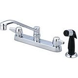 Central Brass 0123-A 2-Handle Cast Brass Kitchen Faucet [並行輸入品]