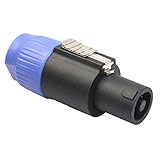 Dovewill スピコン　スピーカーコネクタ　取り扱い簡単　4ピン　NL4FC