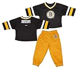 Reebok Boston Bruins幼児用3 / 4スリーブHockey Jersey and Pants Set – ブラック/ゴールド – 3t