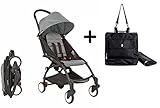 BabyZen YOYO Stroller - Black/Grey + BabyZen YoYo Premium Travel Bag, Black by Baby Zen