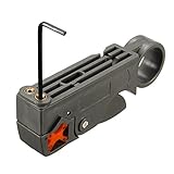 1 ピース多機能グレー abs ケーブル ストリッパー rg59 rg6 rg11 ロータリー同軸線同軸ストリッピング カッター ツール マルチ ツール ロータリー