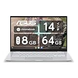 ASUS Chromebook C425TA ノートパソコン(14インチ/74キー英語キーボード/Webカメラ/インテル Core m3-8