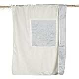 Barefoot Dreams Signature Plush Receiving Blanket - Blue/Cream by Barefoot Dreams