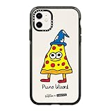 CASETiFY インパクトケース iPhone 11 - Pizza Wizard By Jon Burgerman - クリア ブラック