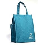 保冷バッグ マチ広 ランチバッグ 弁当 容量13L ランチトートバッグ 縦型 ブルー Uciy