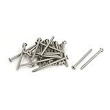 uxcell フィリップスのセルフタッピングネジ M4 x 60mm ステンレス鋼 25枚入り