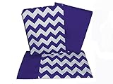 Baby Doll Bedding Chevron Crib and Toddler Sheet Set, Plum by BabyDoll Bedding