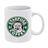 パグ 犬 コーヒー マグカップ コーヒーカップ グッズ おもしろ食器 330ml 陶器 人気 キャラクター 個性 贈り物 プレゼント 雑貨 朝食カップ 磁器カップ お茶カップ 箱付き