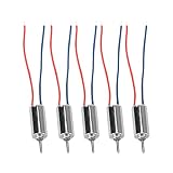 Yctze 高速 32250RPM DC 4.5V マイクロコアレスモーター、5 個パック、模型玩具、ドローン、小型電子機器に最適 - ブラシレス、コードレス