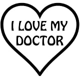 I Heart My Doctor、カラー、複数のサイズのハート、ビニール車デカール、複数の色 20-by-20 inches レッド DOCTOR heart 'R20'