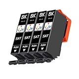 SAT 互換インクカートリッジ SAT-6CL SAT-BK黒 (ブラック)4本セットさつまいもサツマイモプリンターインク 増量対応機種：EP-712A 713A 714A 715A 812A 813A 814A 815A