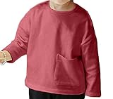 Plus Nao(プラスナオ) こなれ感でくすみカラーが可愛いめちゃ伸び素材のキッズ トレーナー スウェット 韓国子供服 無地 トップス クルーネック シンプル 大人っぽい オーバーサイズ 秋冬 流行