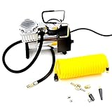 AC 100V 電源 家庭用 電動エアーポンプ エアポンプ 空気入れ ポンプ エアーコンプレッサー 多用途 100PSI （3種ノズル/エアホース（3m）付属）