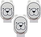 plum forest らいおん ベビーガード ストッパー (3個, ホワイト)