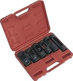 Sealey Diesel Injector Window Socket Set 6pc 1/2Sq Drive by Sealey