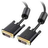 Cable Matters DVI ケーブル 5m、金メッキ端子・2K解像度、DVI-D ケーブル デュアルリンク