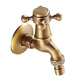 アンティークキッチン蛇口銅洗濯機の蛇口シングルコールドウォーターノズル