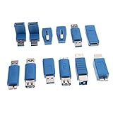 Homyl USB 3.0アダプター カプラー コネクター アダプター コンバータ ジェンダー 12 In 1