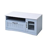 フレンチカントリー家具「テレビ台 幅80 フレンチスタイル(FFC-0001-BL)」【JKP】ブルー(#9897543)