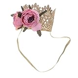 B Blesiya ベビー帽子　ハット　王冠　かぎ針編み　レース　フラワー　子供用　男の子　女の子　新生児　キッズ　赤ん坊　赤ちゃん用　　　