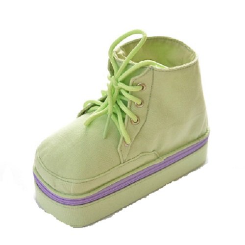 Deli かわいい パステルカラー スニーカー型 ペンケース ペン立て 小物入れ ライトグリーン 並行輸入品 文具百貨