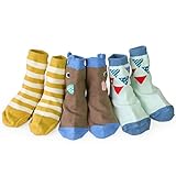 ［キロフライ］kiloflyベビー幼児ボーイズノスキッドソフトコットンソックスバリューパック、3ペア、12から24ヶ月