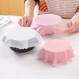 shenyuhuayang シリコンラップ フードラップ ストレッチ 4枚/セット 食品保? ラップフィルム 再利用可能 ボウルカバー フードラップ 電子レンジ・冷蔵庫・食洗機適用