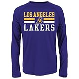 NBA Lakersパフォーマンス長袖Tee M パープル
