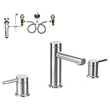 Moen K-T6193CH Align 2-Handle Lavatory Faucet with Rough-in and Drain, Chrome by Moen