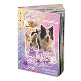 子供向けステッカーブック |かわいいペットのスクラップブッキングゲーム、猫と犬の美的ステッカー - 飛行機 車 自宅 親子インタラクション 誕生日 クリスマス ホリデー 子供パーティー 旅行 教室用