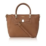 'Avenue' Bow Tote Bag (Brown)