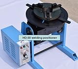 HD-50 welding positioner welding turntable turn table with manual welding positioners chuck with foo