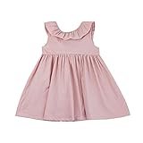 (プタス)Putars ベイビー服 子供服 女の子 ワンピース ドレス フリル袖 バックレス 可愛い オシャレ プリンセス 通園 発表会 旅行 記念日 プレゼント 1-5歳