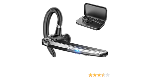 Amazon Co Jp Bluetooth ヘッドセット ワイヤレスイヤホン マイク付き Cvc8 0ノイズキャンセリング 片耳ヘッドセット 10時間連続使用 左右耳兼用 Siri機能搭載 家電 カメラ