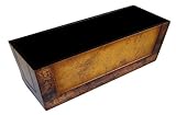Cheung's FP-2483A Wooden Ledge Decorative Planter, Tan
