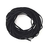 原ウール マスクゴム 平ゴム 日本製 10m 5mm 平 ゴム ソフト 無地 ブラック 黒