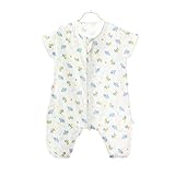 Jaswon ベビースリーパー キッズスリーパー オーガニックコットン 4重ガーゼ パジャマ 薄め 全4色 3サイズ 0～5歳