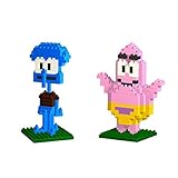 Gooband ® LOZ Squidward Tentacles /パトリック・スターセットPack of 2ダイヤモンドNanoblock教育玩具340pcs