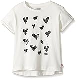 Levi's Big Girls' Side Slit Graphic T-Shirt Cloud Dancer Medium [並行輸入品]