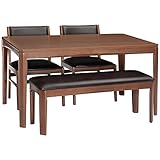 タマリビング ダイニングセット ウォルナット 幅135cm マッシュ 50003761-71-76 4点入