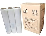 《まとめ買い ６巻セット》ストレッチフィルム １５ミクロン 幅５００mmＸ長３００ｍ 《集合包装 荷崩れ防止》