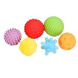 Zhhlinyuan Set of 6/11 赤ちゃんのおもちゃ Soft & Safe Hand Catch Perception Ball Massage ボールのおもちゃ for Baby Ea
