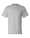 ヘインズ メンズ コットン 半袖 Beefy Tシャツ ポケット付き US サイズ: S カラー: グレイ