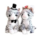 ウェルカムドール　ウェディングドール　結婚式　ぬいぐるみ　ねこ　ペア　サバトラ　高砂　受付　ドリンクスペース　フォトブース　結婚祝い