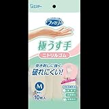 【まとめ買い】ファミリー ニトリルゴム極ウス手Mホワイト 10枚 ×2セット
