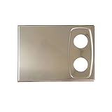 WingIts BCSR-SNM Crescent Satin Stainless Steel Cover Plate (Set of 2) [並行輸入品]